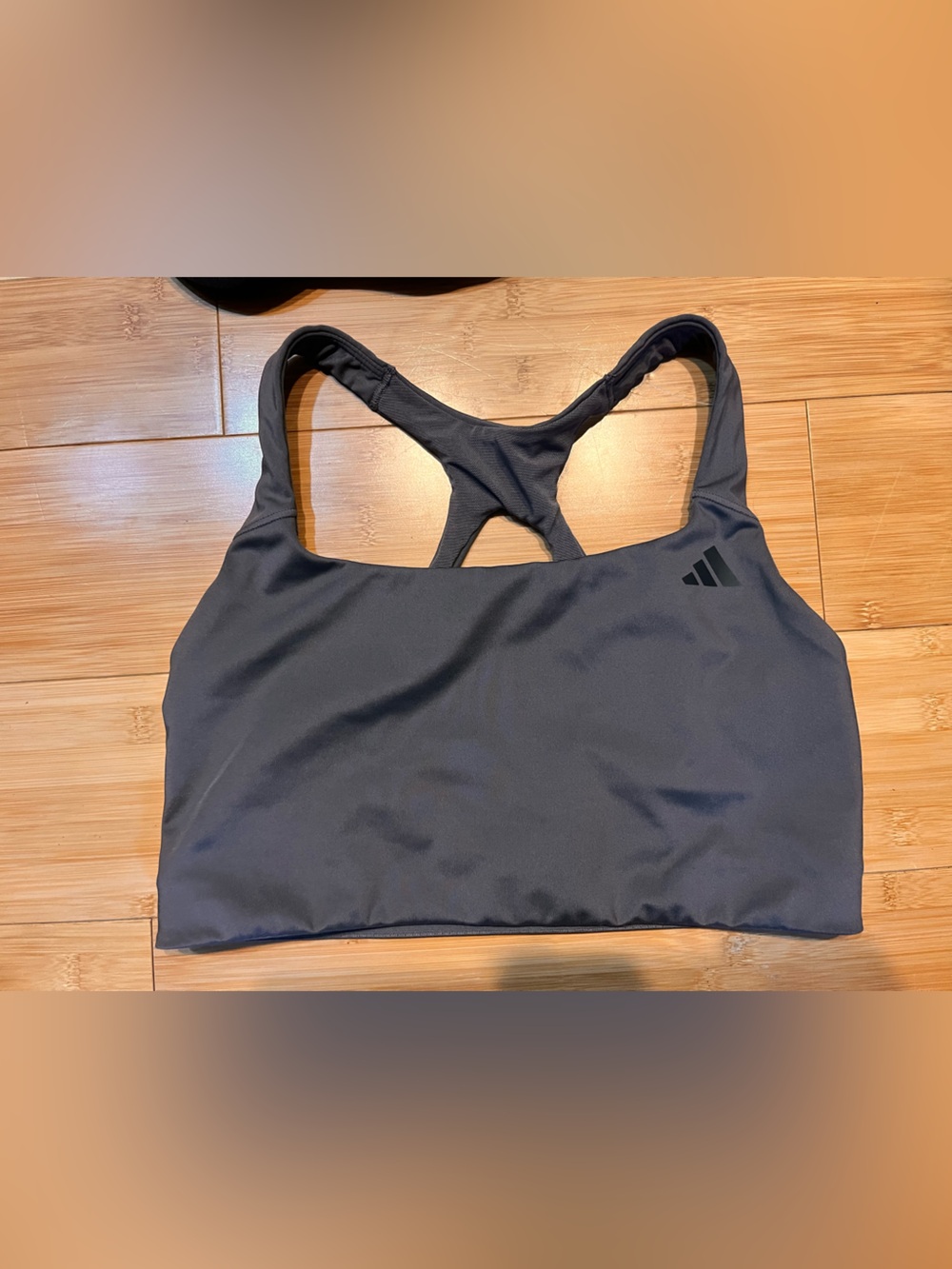 adidas Dark Gray Racerback Sports Bra